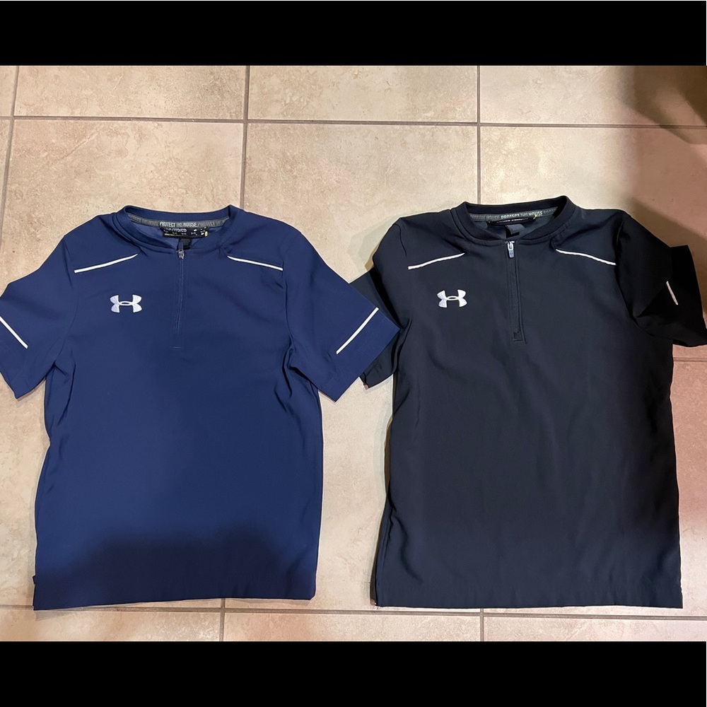 Under Armour kids baseball pull over jackets